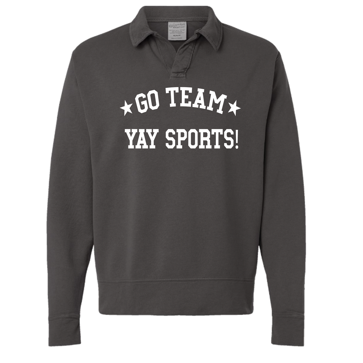 Yay Sports Polo Collar Sweatshirt