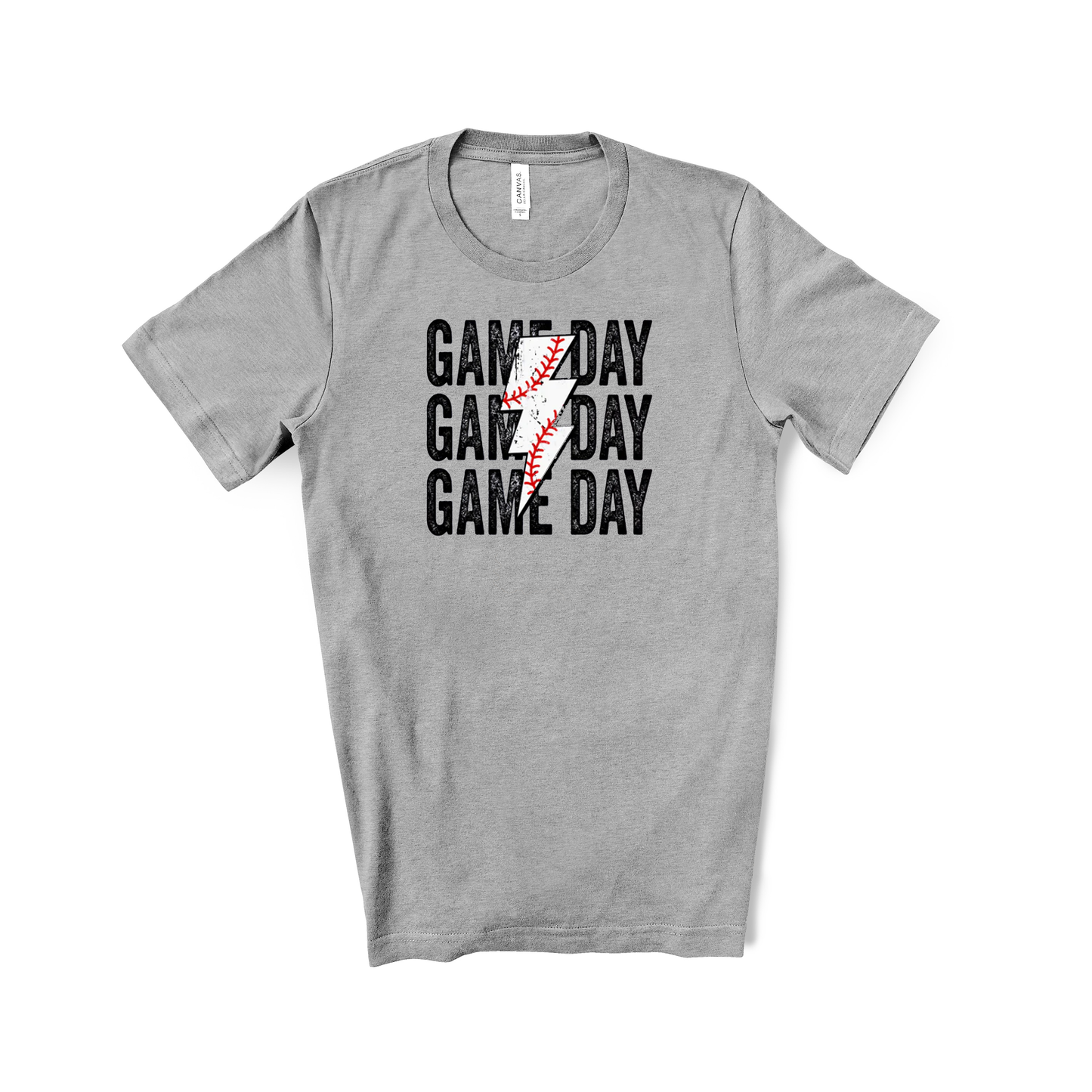 Baseball Game Day Lightening Bolt
