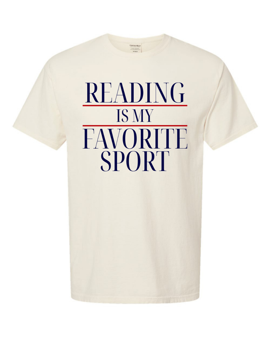 Reading is my favorite sport t-shirt