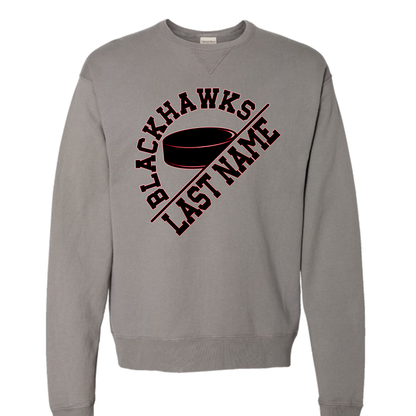 Angled Blackhawks Design Sweatshirt