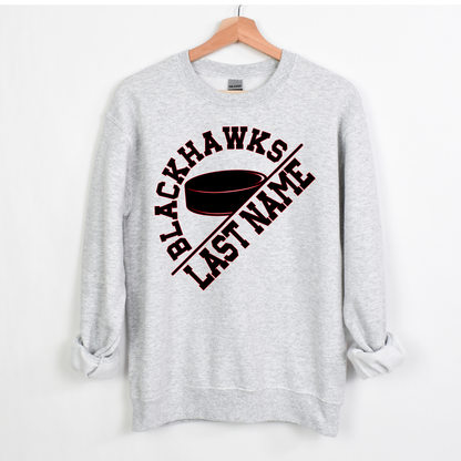 Angled Blackhawks Design Sweatshirt