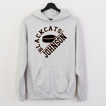 Angled Blackcats Design Sweatshirt