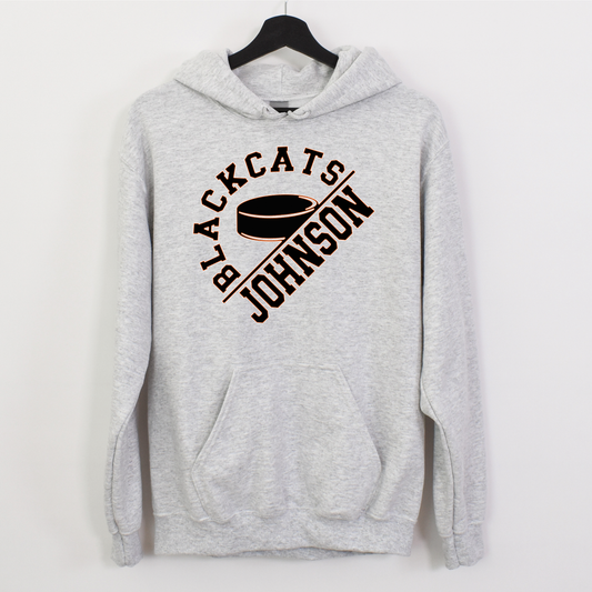 Angled Blackcats Design Sweatshirt