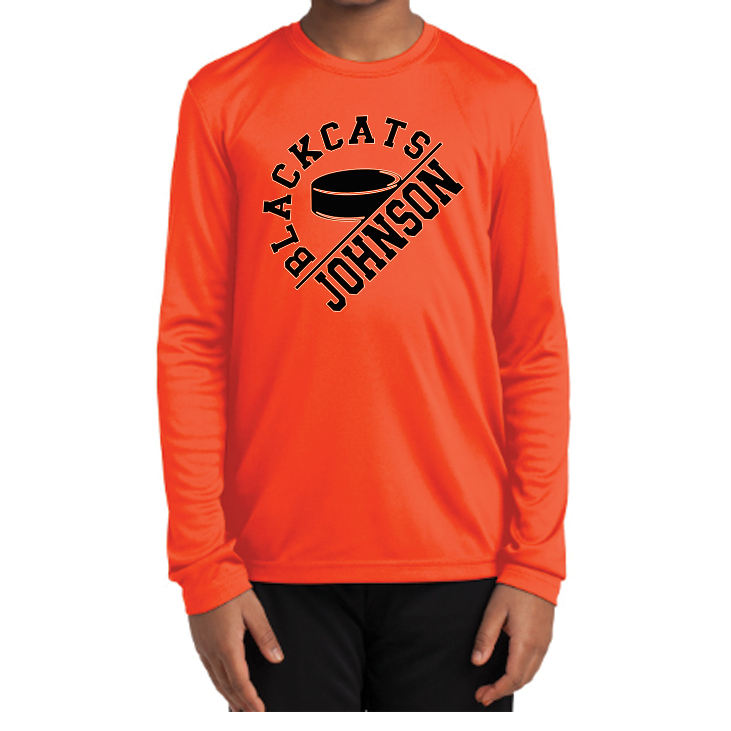 Angled Blackcats Dry-Fit Long Sleeved Shirt -Youth