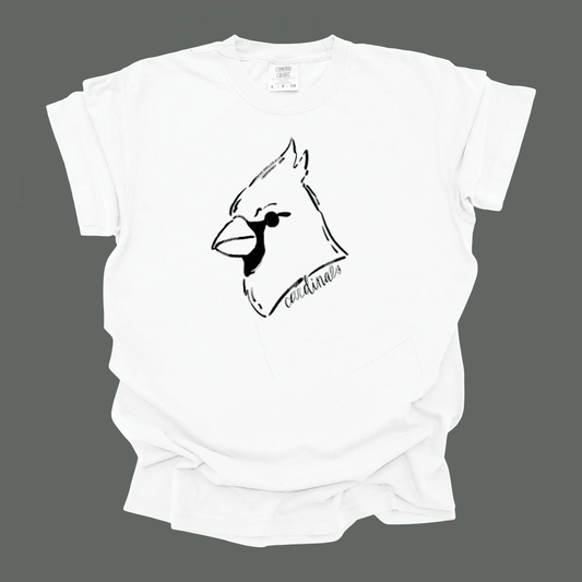 Cardinals Doodle Mascot T-Shirt