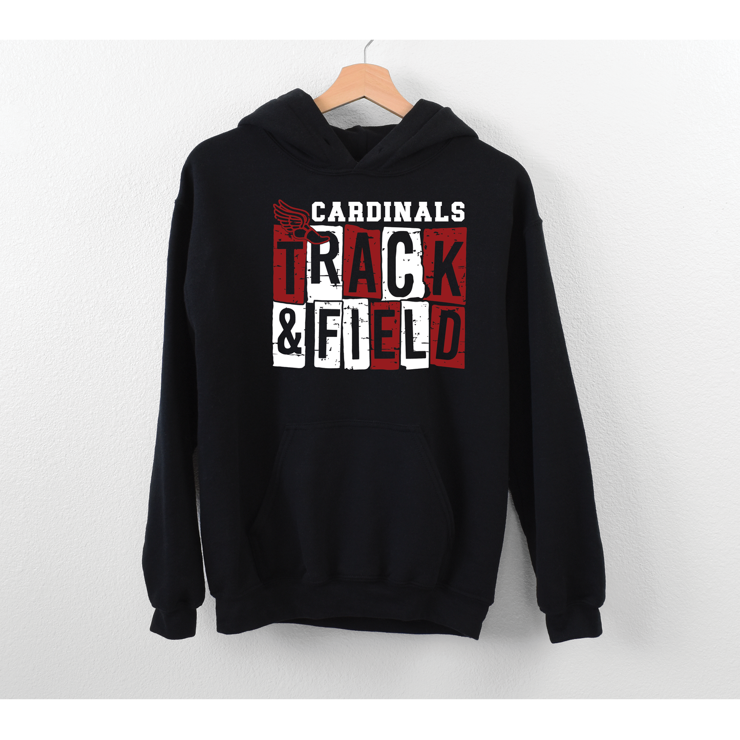 Cardinals Block Track & Field Fleece Hoodie