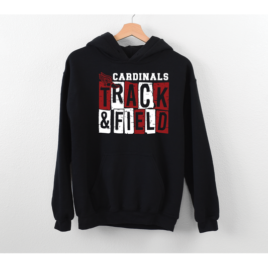 Cardinals Block Track & Field Fleece Hoodie