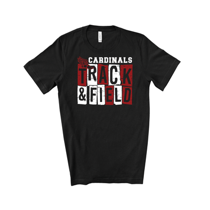 Cardinals Block Track & Field T-Shirt