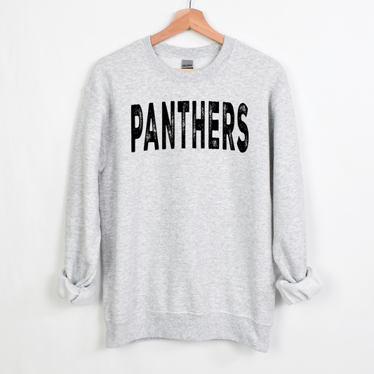 Panthers Grunge Crew Sweatshirt