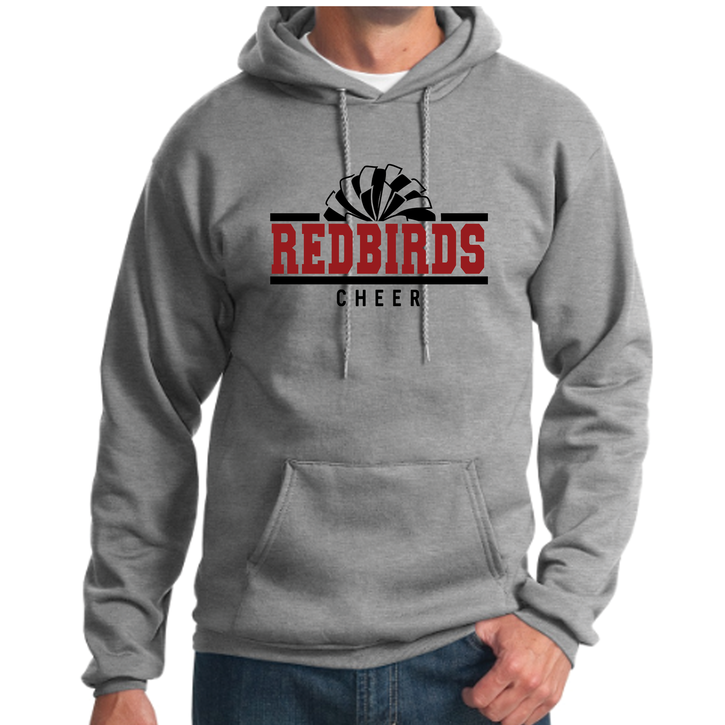 Redbirds Cheer Hoodie Sweatshirts-Adult