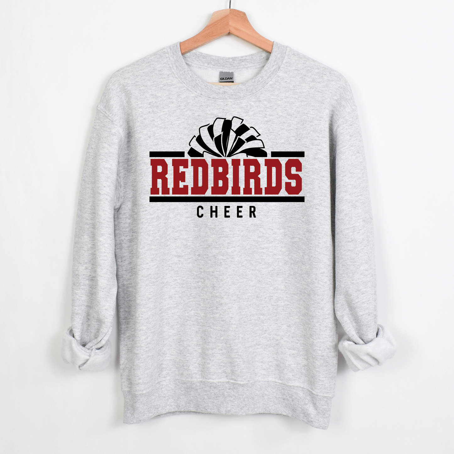 Redbirds Cheer Crew Sweatshirts-Adult