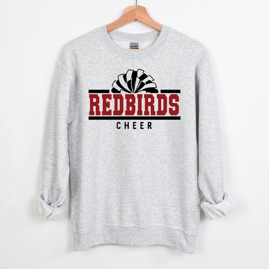 Redbirds Cheer Crew Sweatshirts-Adult