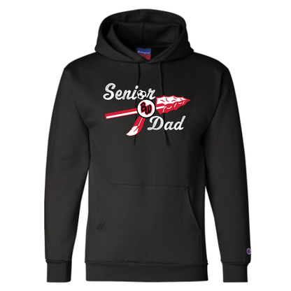 Soccer Senior Dad Champion Hoodie