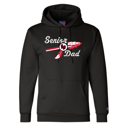Soccer Senior Dad Champion Hoodie