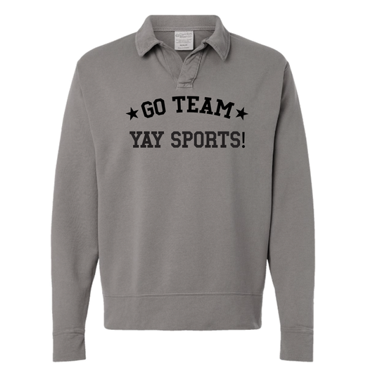 Yay Sports Polo Collar Sweatshirt
