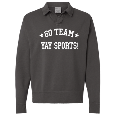 Yay Sports Polo Collar Sweatshirt