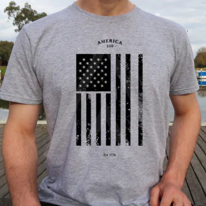 America 250 Flag Distressed T-Shirt