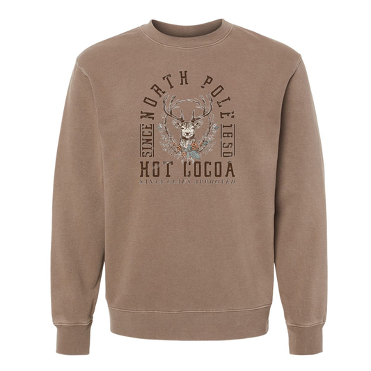 North Pole Cocoa Sweatshirt- Ready to Ship