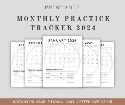 Printable Hockey Practice Calender