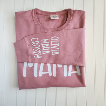 Personalized Mama Sweatshirt