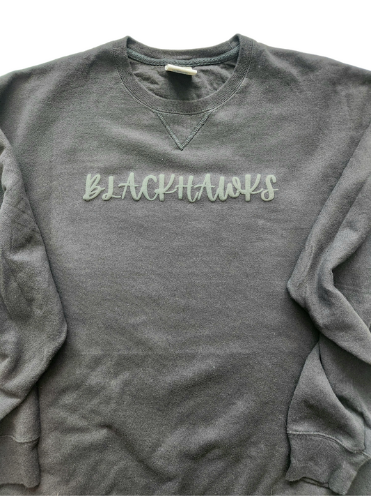 Monochromatic Custom Puff Print Sweatshirt