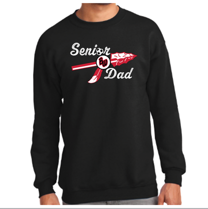 Soccer Senior Dad Port & Company Crew Sweatshirt