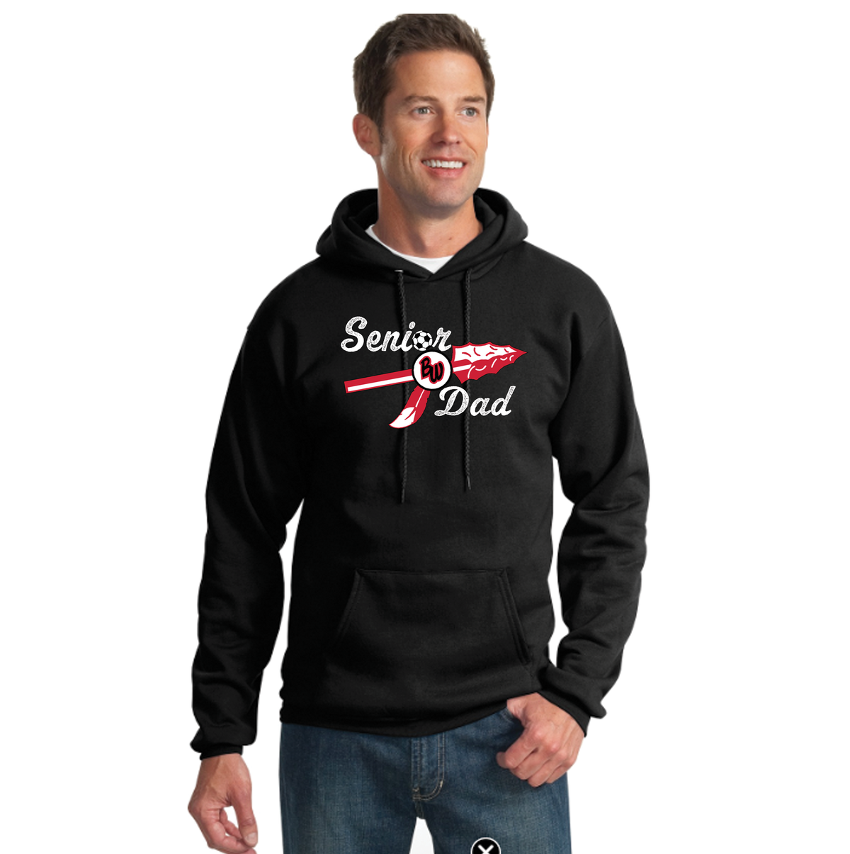 Soccer Senior Dad Port & Company Hoodie