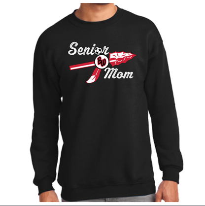 Soccer Senior Mom Port & Company Crew Sweatshirt